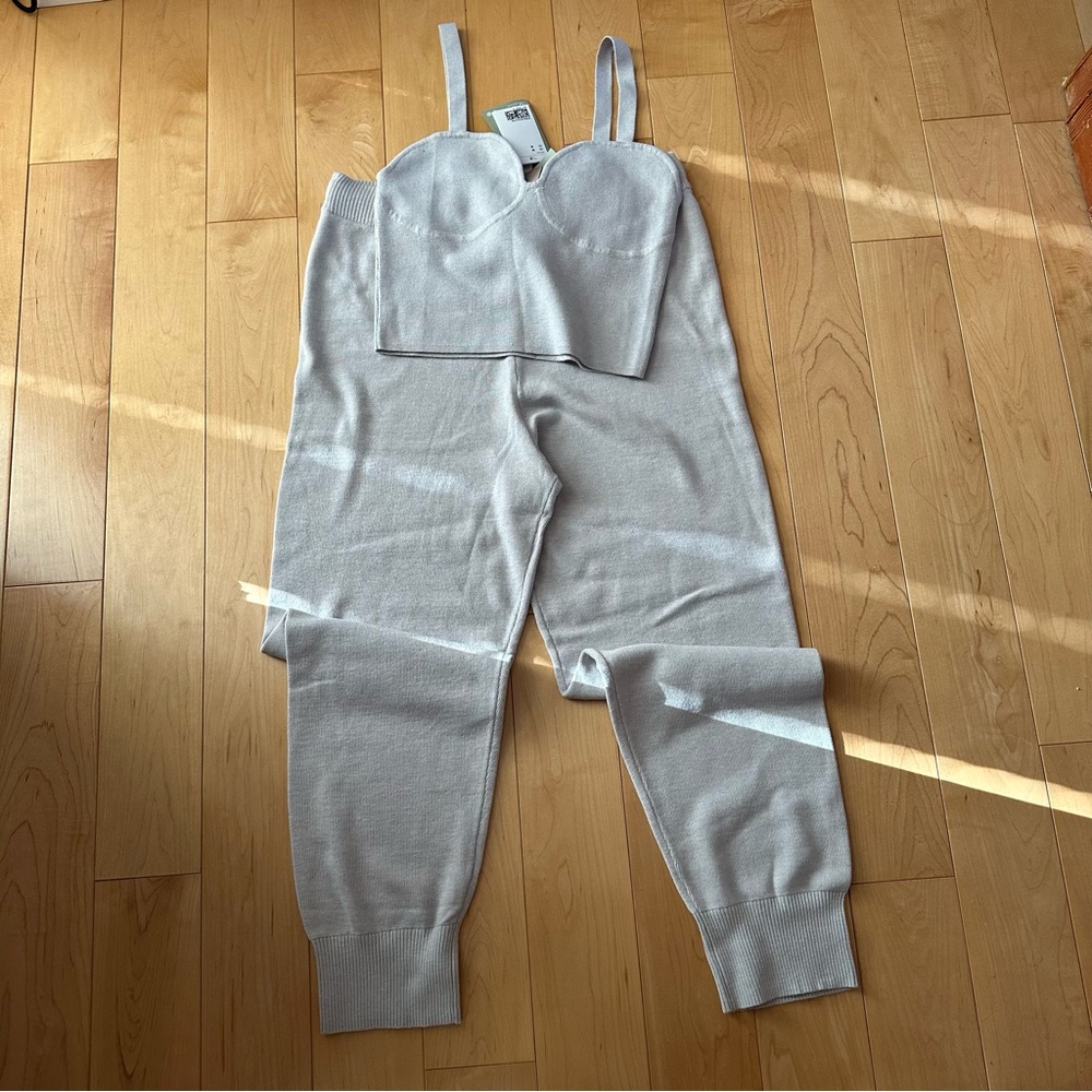 NWT H&M knit tank and jogger set (2 pieces)